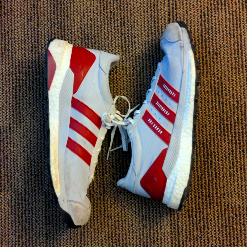 Adidas x Human Made, size 11, Grey/Burgundy